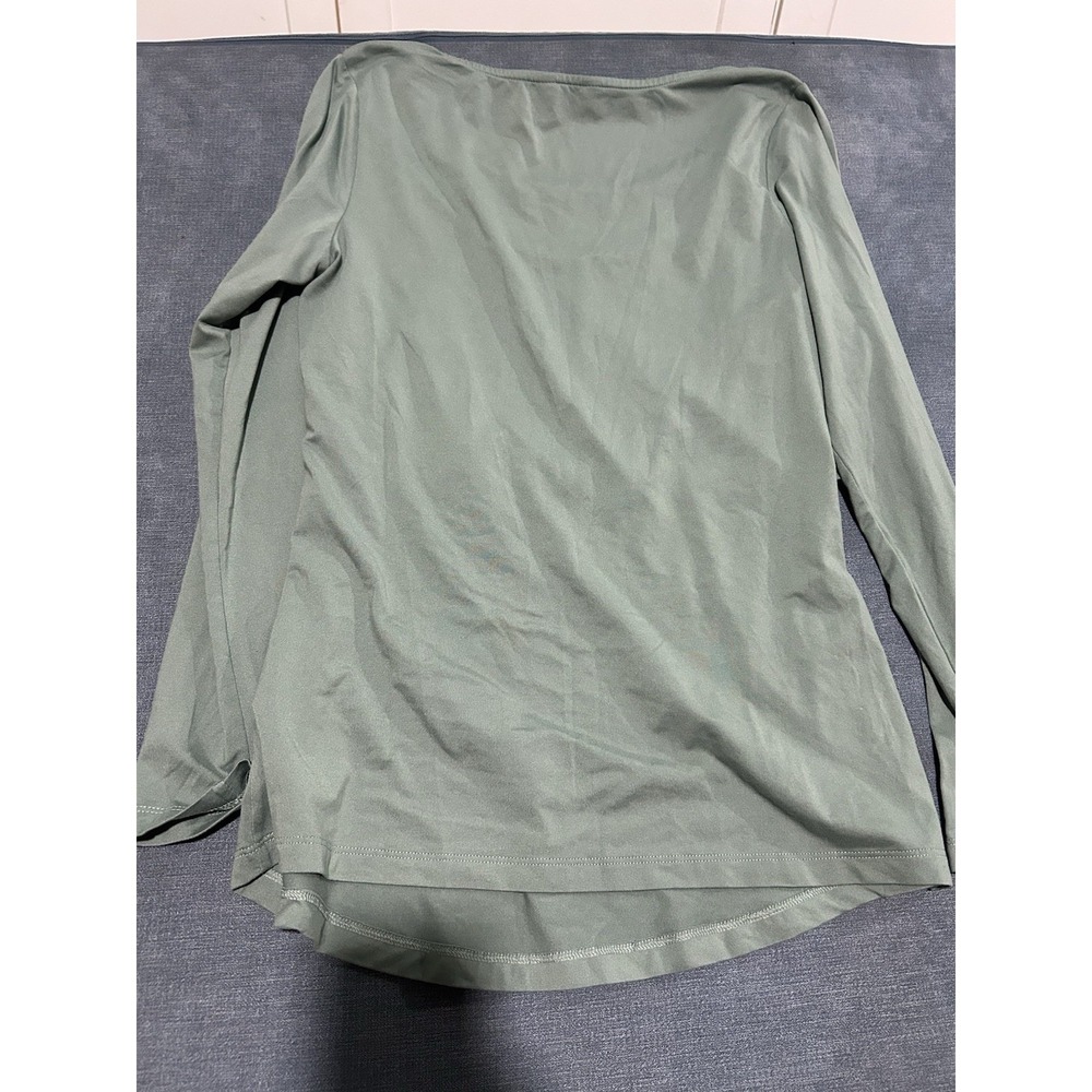 Kindred Bravely Olive Green Women's Nursing Long Sleeve Shirt Size Medium - Picture 6 of 7